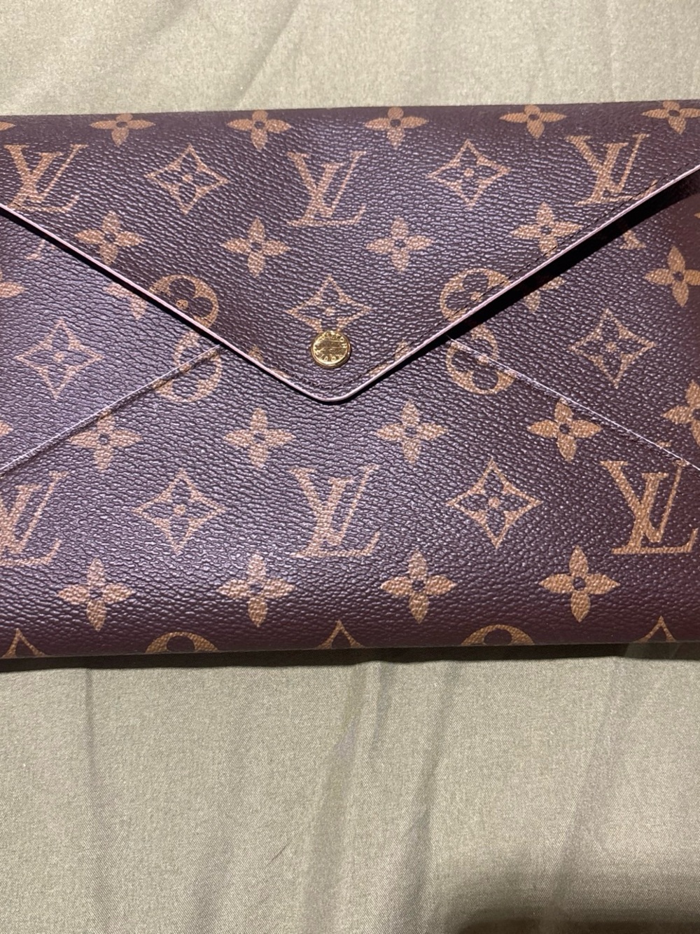 Louis Vuitton Monogram Canvas Envelope Clutch in Brown